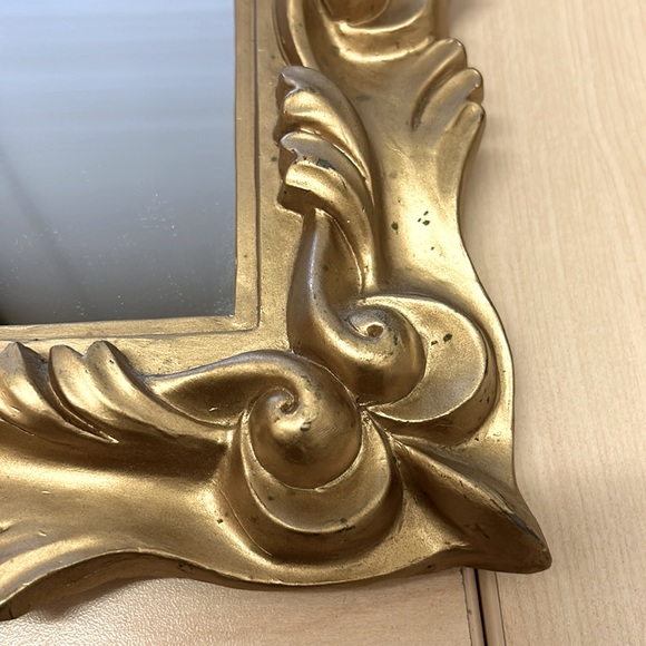 Gold Ornate Wall Hanging Mirror - Picture 2 of 5